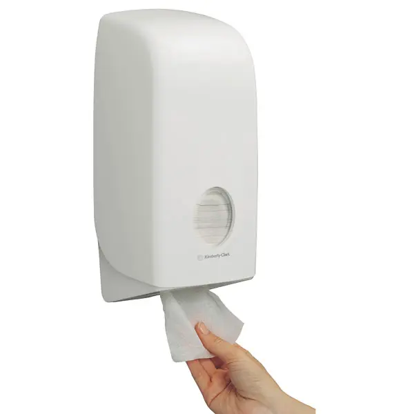 Aquarius* Spender für Toilet Tissue - Einzelblattsystem weiß | 33,8 x 16,9 x 12 cm (H/B/T)