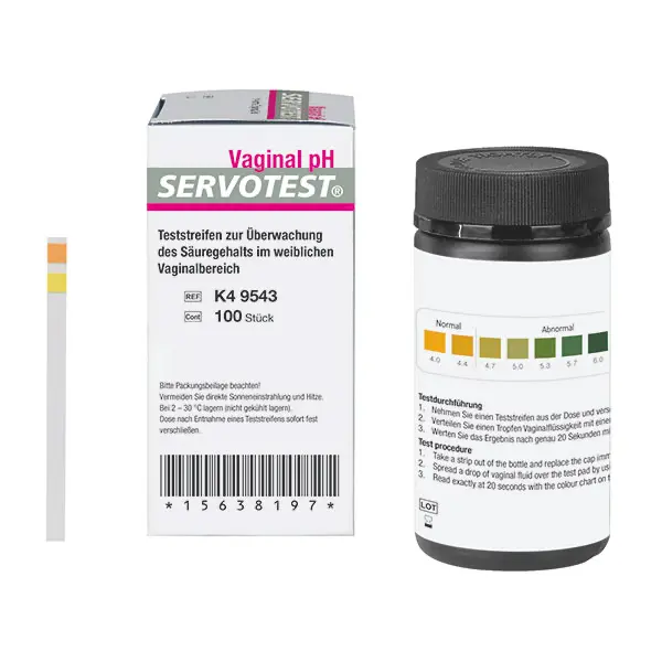 Servotest Vaginal-pH-Indikatorstreifen 
